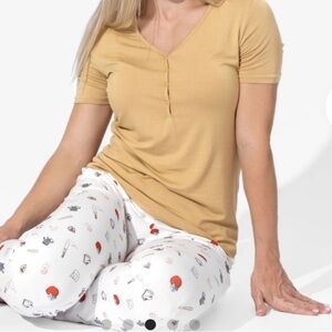 Bellabu Bear Baseball themed Printed Pajama Set